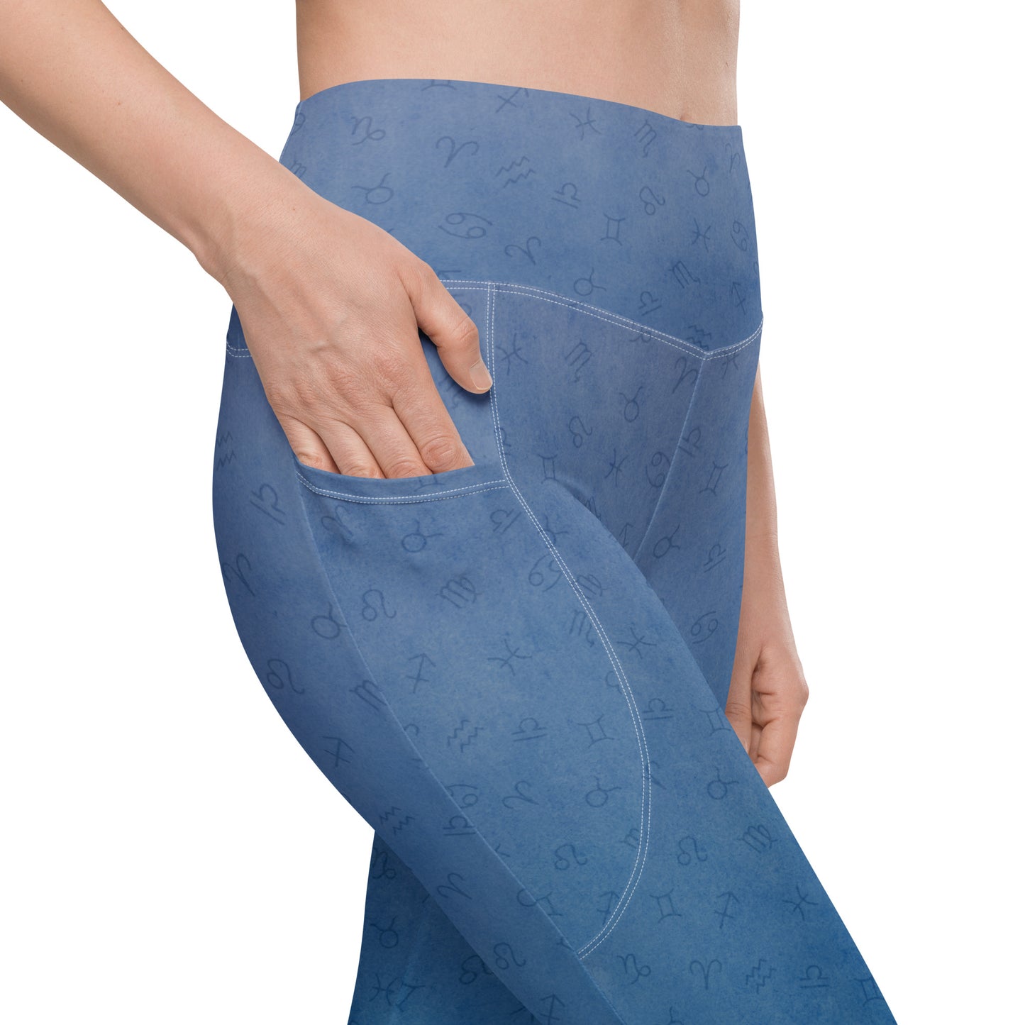 Midnight Blue Leggings with Pockets