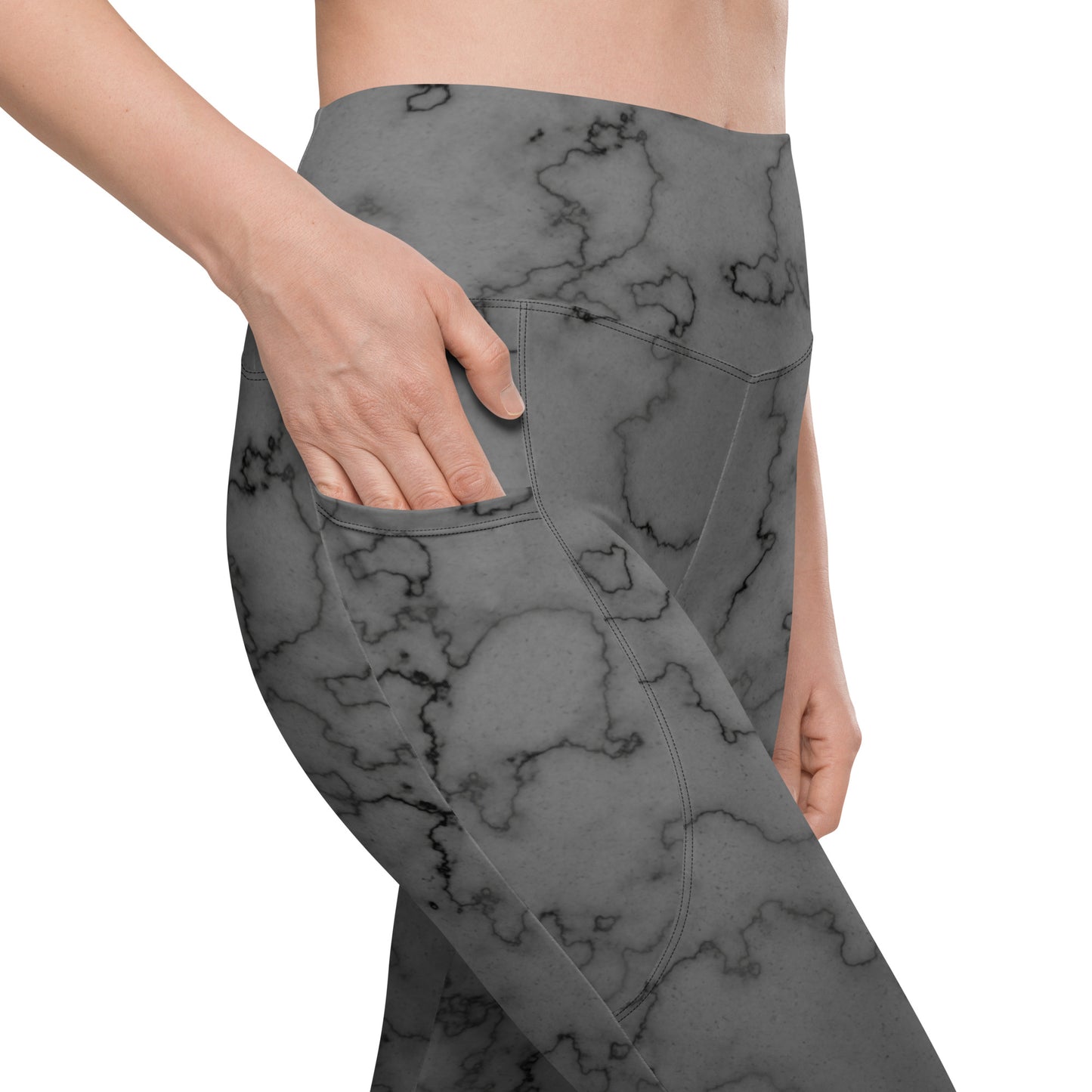 Onyx Swirl Leggings with Pockets