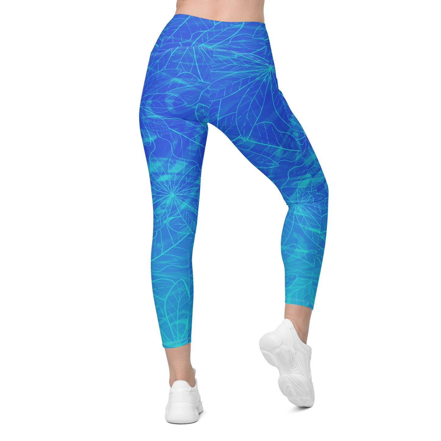 Aqua Pulse Leggings with Pockets