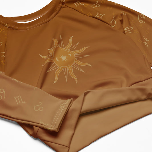 Astro Terra (Sun) Long Sleeve Crop Top