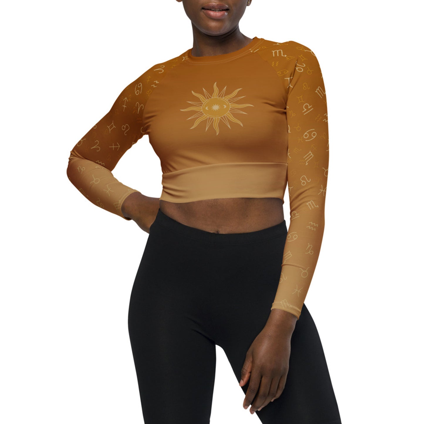 Astro Terra (Sun) Long Sleeve Crop Top